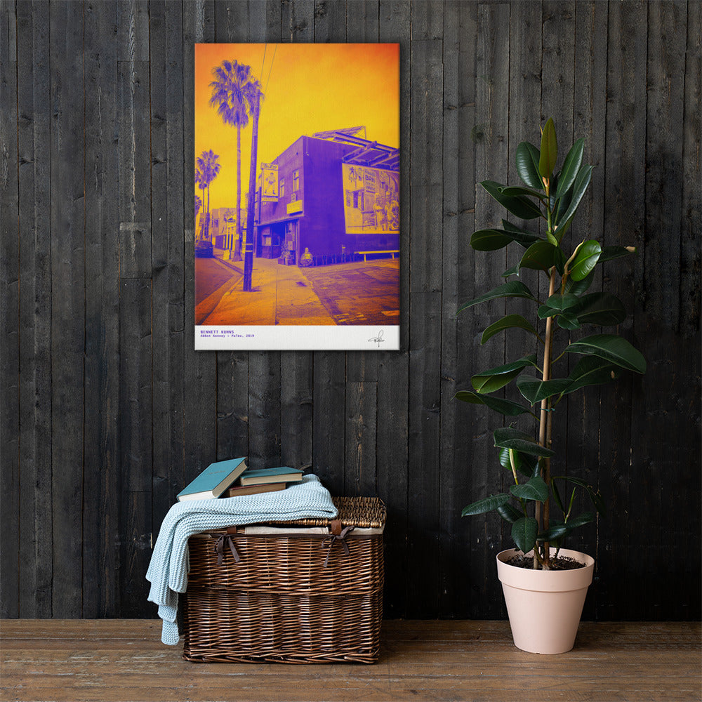 Abbot Kinney + Palms, 2019, Bennett Kuhns, Photography on Canvas