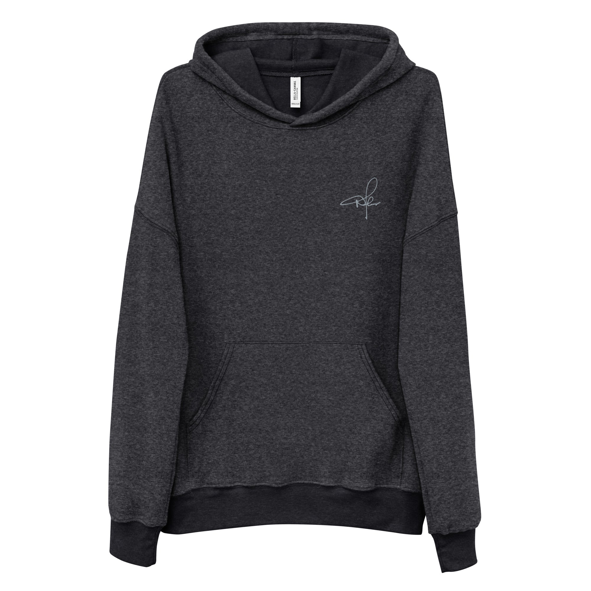 Signature sueded fleece hoodie