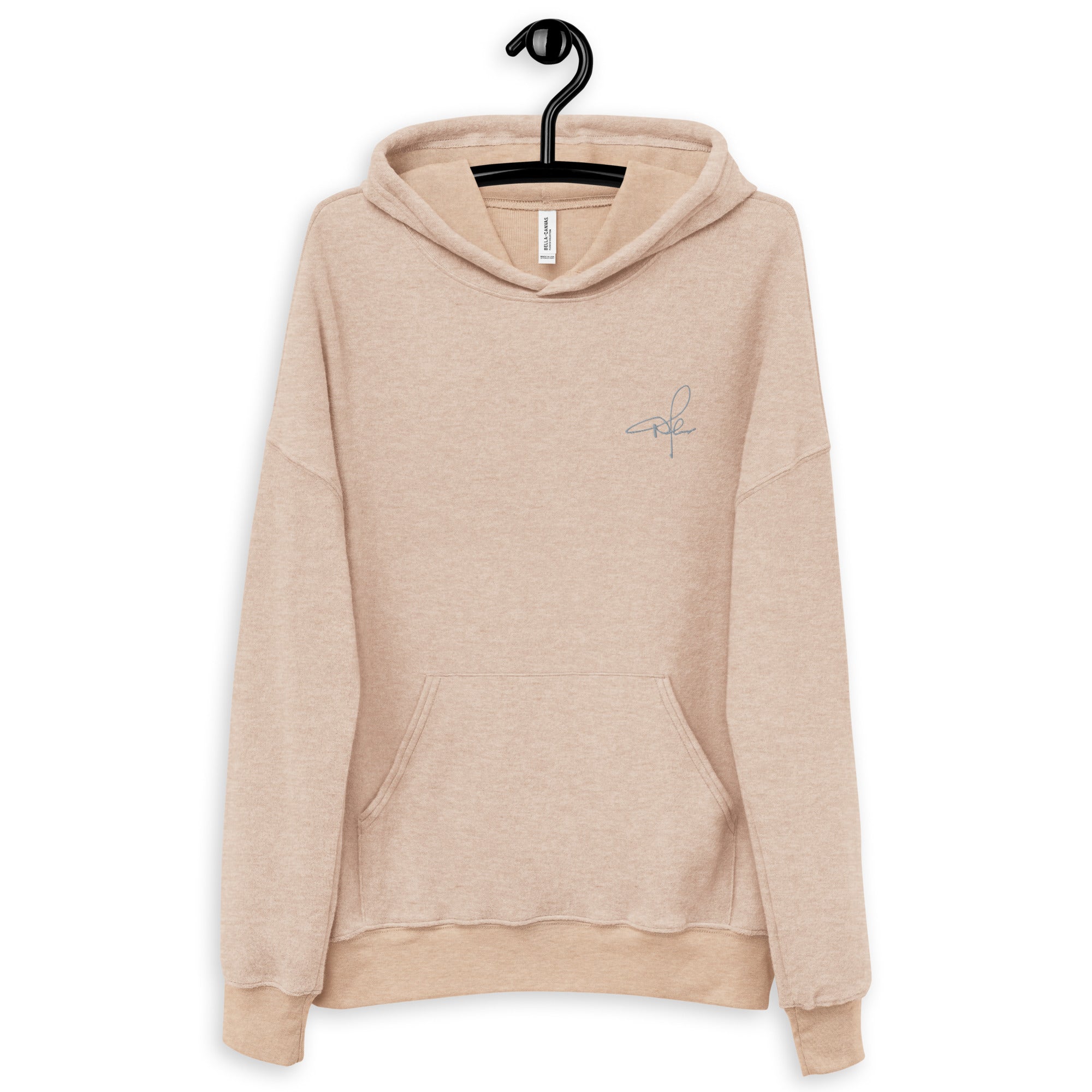 Signature sueded fleece hoodie