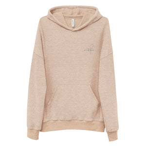 Signature sueded fleece hoodie