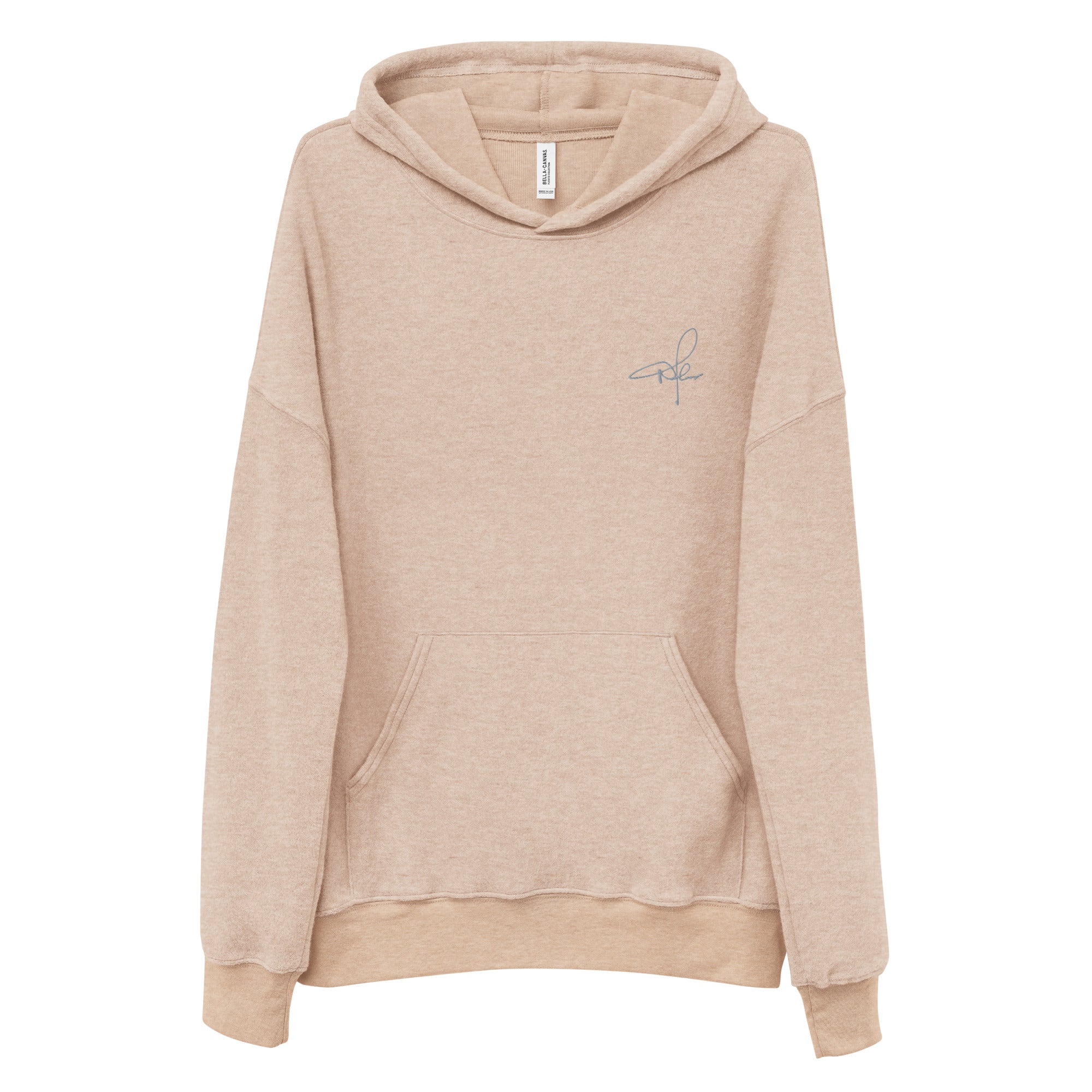 Signature sueded fleece hoodie