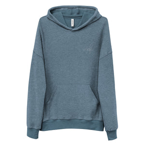 Signature sueded fleece hoodie